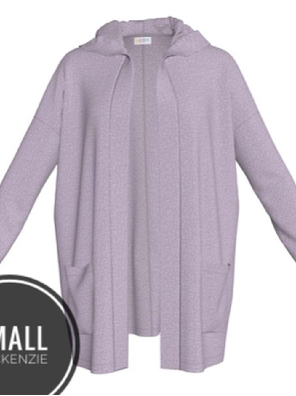 LuLaRoe Light Lavender Hooded Open Cardigan